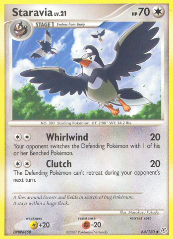 Staravia (64/130) [Diamante y perla: conjunto básico] 