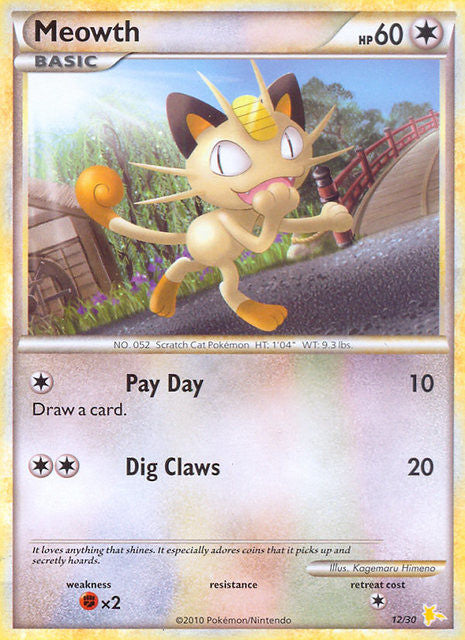 Meowth (30/12) [HeartGold y SoulSilver: Kit de entrenador - Raichu] 