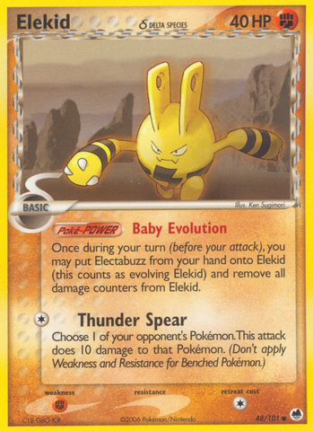 Elekid (48/101) (Especie Delta) [EX: Dragon Frontiers] 