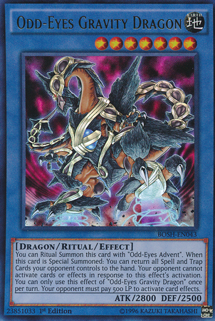 Dragón de gravedad de ojos extraños [BOSH-EN043] Ultra raro 