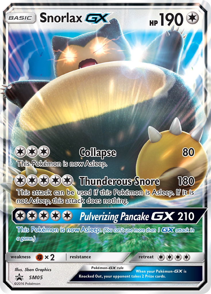 Snorlax GX (SM05) [Sol y Luna: Promociones de Black Star] 