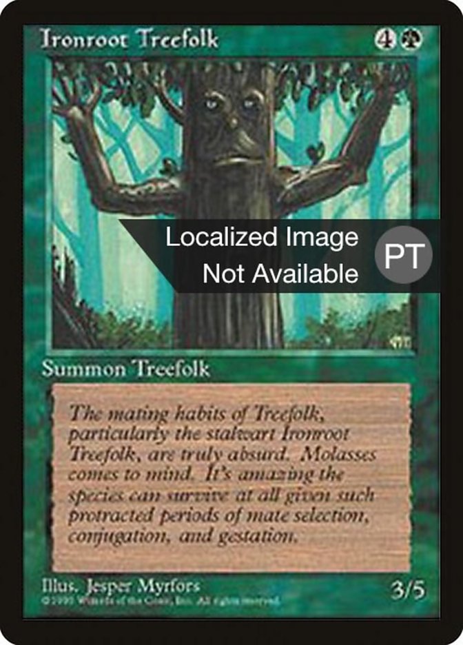Ironroot Treefolk [Cuarta edición (borde negro extranjero)] 