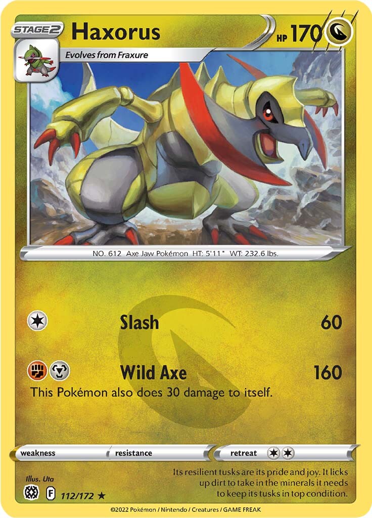 Haxorus (112/172) [Espada y escudo: estrellas brillantes] 