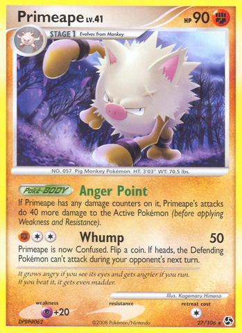 Primeape (27/106) [Diamante y Perla: Grandes encuentros] 