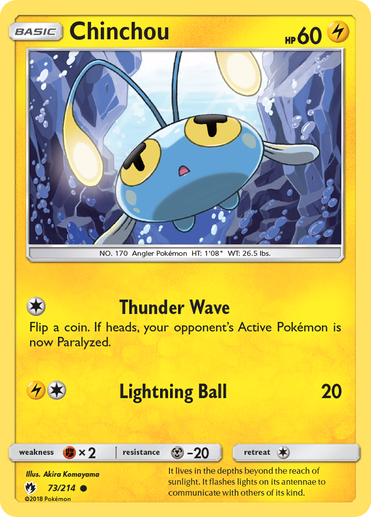 Chinchou (73/214) [Sol y Luna: Trueno perdido] 