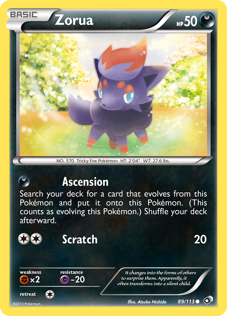 Zorua (89/113) [Blanco y negro: Tesoros legendarios] 