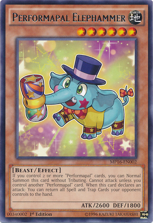 Elephammer Performapal [MP16-EN002] Raro 