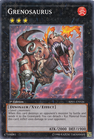 Grenosaurus [BP01-EN026] Starfoil Raro 