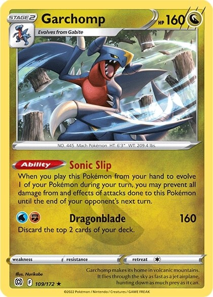 Garchomp (109/172) [Espada y escudo: estrellas brillantes] 