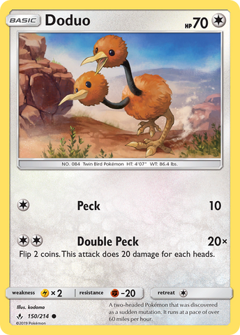 Doduo (150/214) [Sol y Luna: Vínculos inquebrantables] 