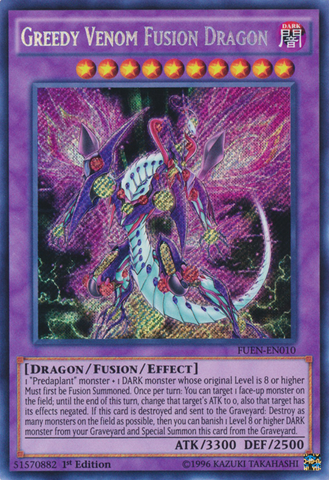Dragón de Fusión de Veneno Codicioso [FUEN-EN010] Secreto Raro 