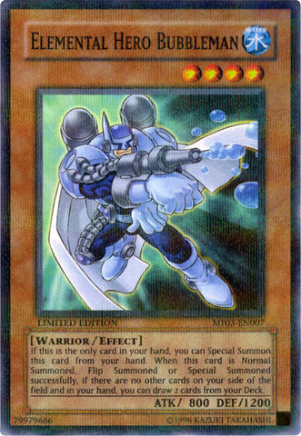 Elemental Hero Bubbleman [MF03-EN007] Paralelo Raro 