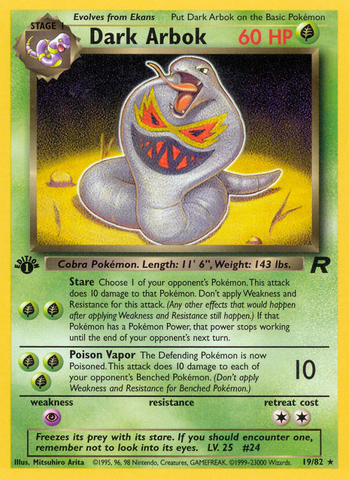 Dark Arbok (19/82) [Equipo Rocket 1.ª edición] 
