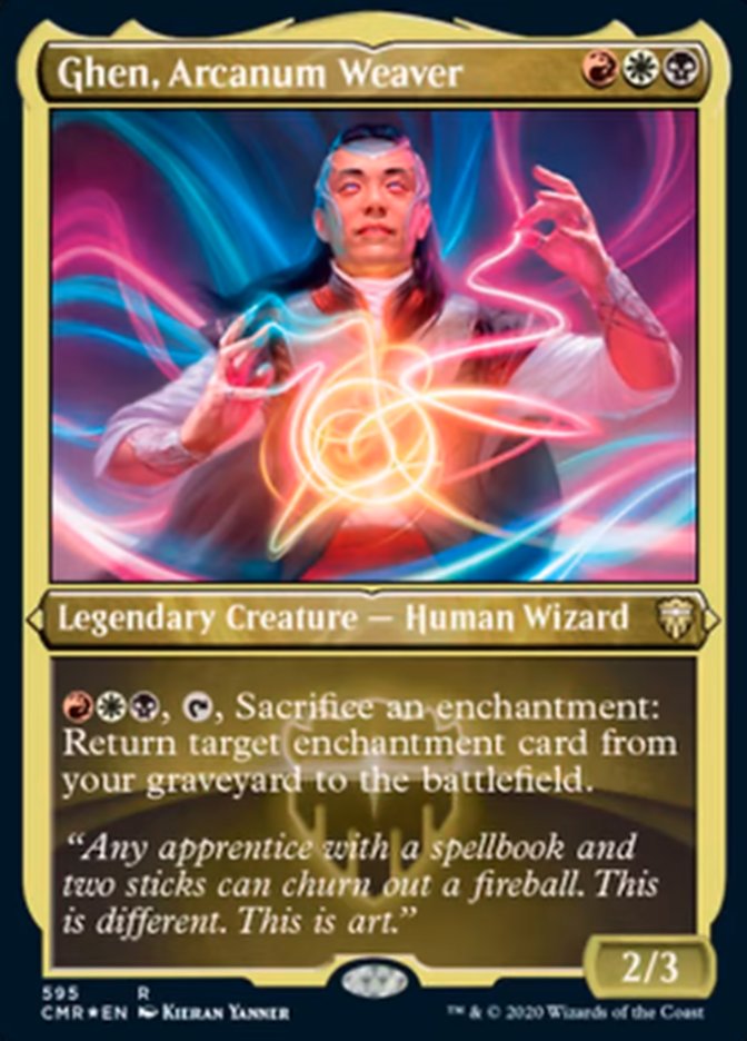 Ghen, Arcanum Weaver (Grabado) [Commander Legends] 