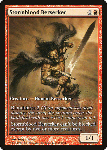 Stormblood Berserker (arte extendido) [Promociones de Magic 2012] 