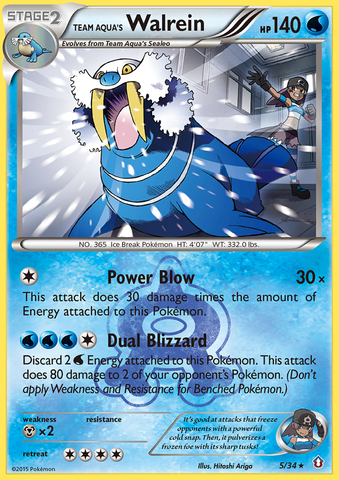 Walrein del Equipo Aqua (5/34) [XY: Doble Crisis] 