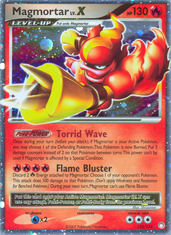 Magmortar LV.X (123/123) [Diamante y Perla: Tesoros Misteriosos] 