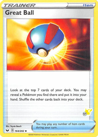 Gran bola (164/202) (Sello de Pikachu n.° 57) [Battle Academy 2022] 