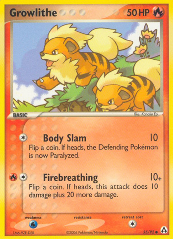 Growlithe (55/92) [EX: Creador de leyendas] 