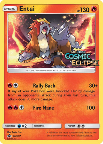 Entei (SM219) [Sol y Luna: Promociones de Black Star] 