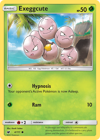 Exeggcute (4/111) [Sol y Luna: Invasión Carmesí] 
