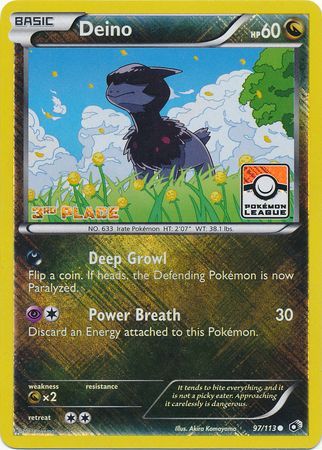 Deino (97/113) (Tercer lugar en promoción de liga) [Blanco y negro: Tesoros legendarios] 