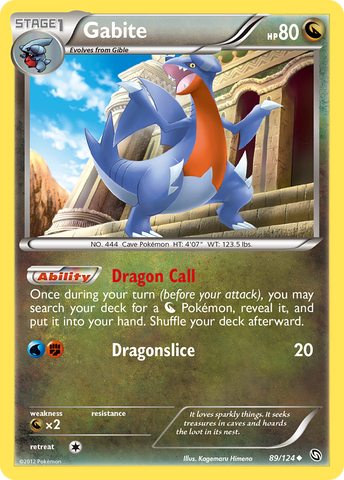 Gabite (89/124) [Blanco y negro: Dragones exaltados] 