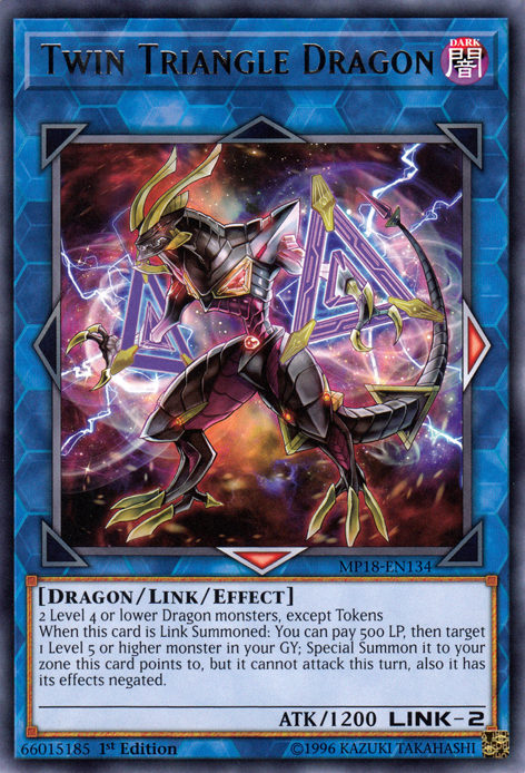 Dragón Triángulo Gemelo [MP18-EN134] Raro 