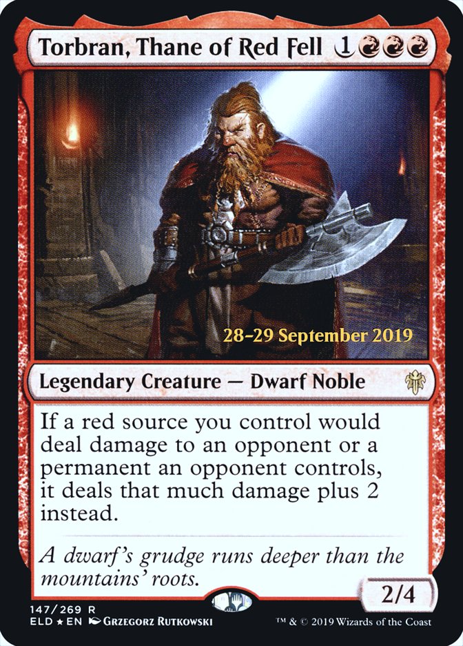 Torbran, Thane of Red Fell [Promociones de presentación del Trono de Eldraine] 