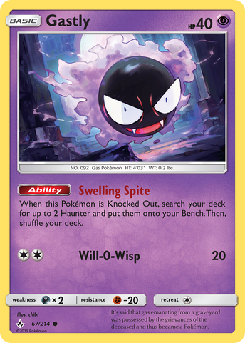 Gastly (67/214) [Sol y Luna: Vínculos inquebrantables] 