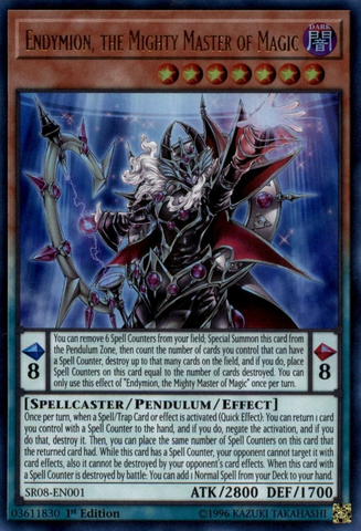 Endymion, el poderoso maestro de la magia [SR08-EN001] Ultra raro 