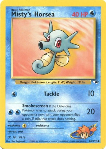 Horsea de Misty (86/132) [Gym Heroes Unlimited] 