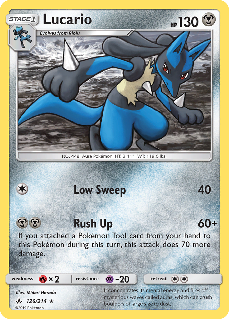Lucario (126/214) [Sol y Luna: Vínculos Inquebrantables] 