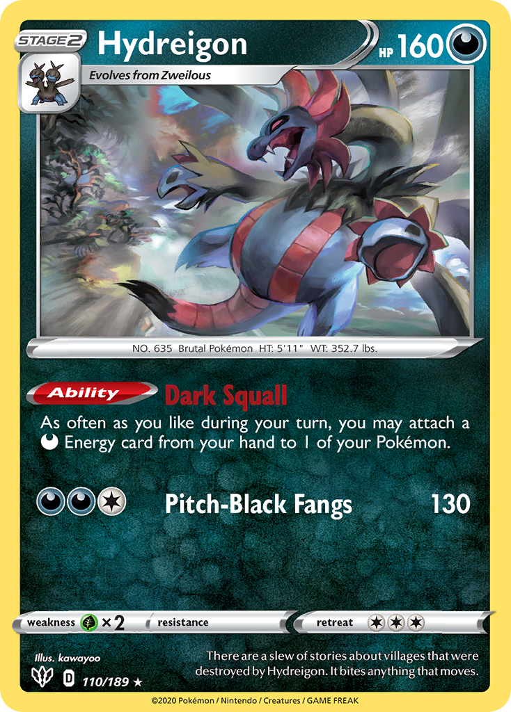 Hydreigon (110/189) [Espada y escudo: Oscuridad en llamas] 