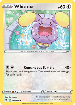 Whismur (135/185) [Espada y escudo: voltaje vivo] 