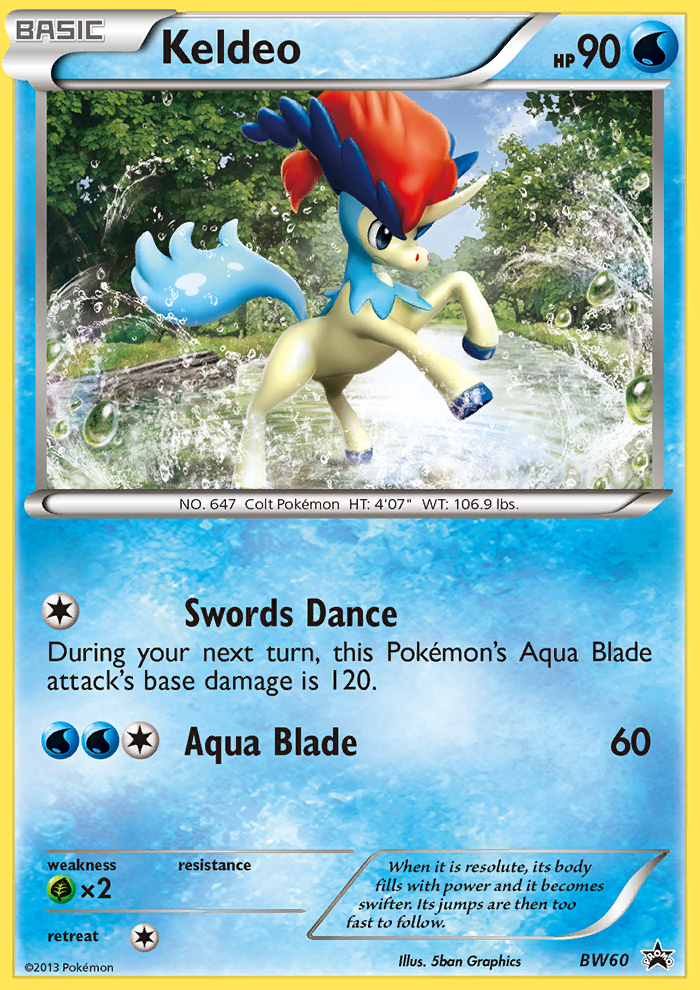 Keldeo (BW60) [Blanco y negro: Promociones Black Star] 