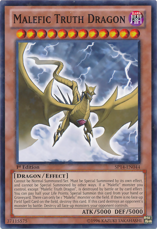 Dragón Maléfico de la Verdad [SP14-EN044] Starfoil Raro 
