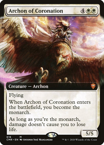 Arconte de la Coronación (Arte extendido) [Commander Legends] 