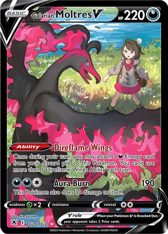 Galarian Moltres V (TG20/TG30) [Espada y escudo: Resplandor astral] 