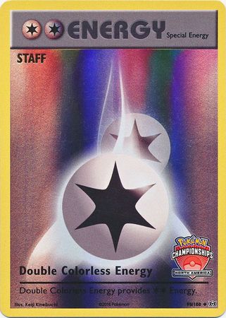 Energía incolora doble (90/108) (Personal de promoción del campeonato de NA) [XY: Evoluciones] 