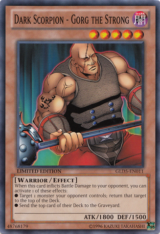 Escorpión Oscuro - Gorg el Fuerte [GLD5-EN011] Común 