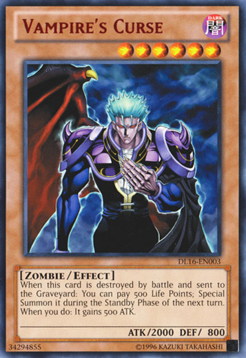 Maldición del vampiro (rojo) [DL16-EN003] Raro 