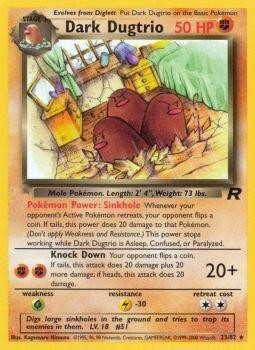 Dugtrio oscuro (23/82) [Team Rocket Unlimited] 