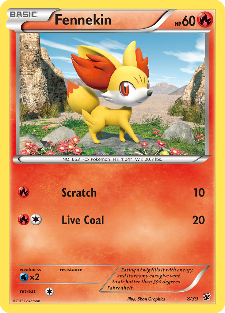 Fennekin (8/39) [XY: Conjunto inicial de Kalos] 