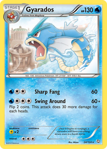 Gyarados (24/124) (Cosmos Holo) (Exclusivo en blíster) [Blanco y Negro: Dragones Exaltados] 