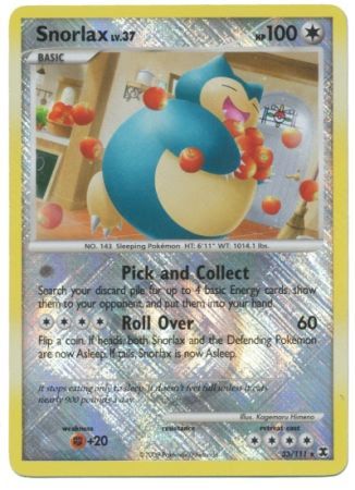 Snorlax (33/111) (Promoción de liga) [Platino: Rising Rivals] 