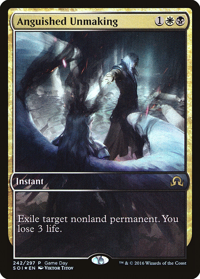 Angustiado Deshacer (Día del juego) (Arte completo) [Sombras sobre Innistrad Promos] 