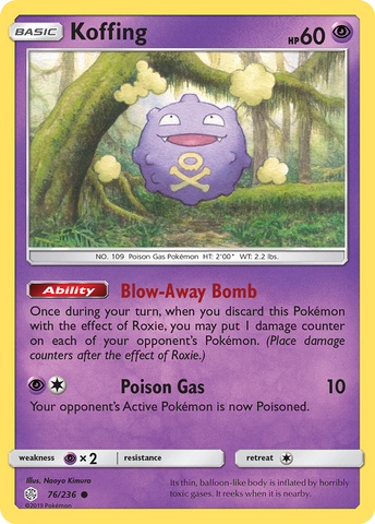 Koffing (76/236) [Sol y Luna: Eclipse cósmico] 