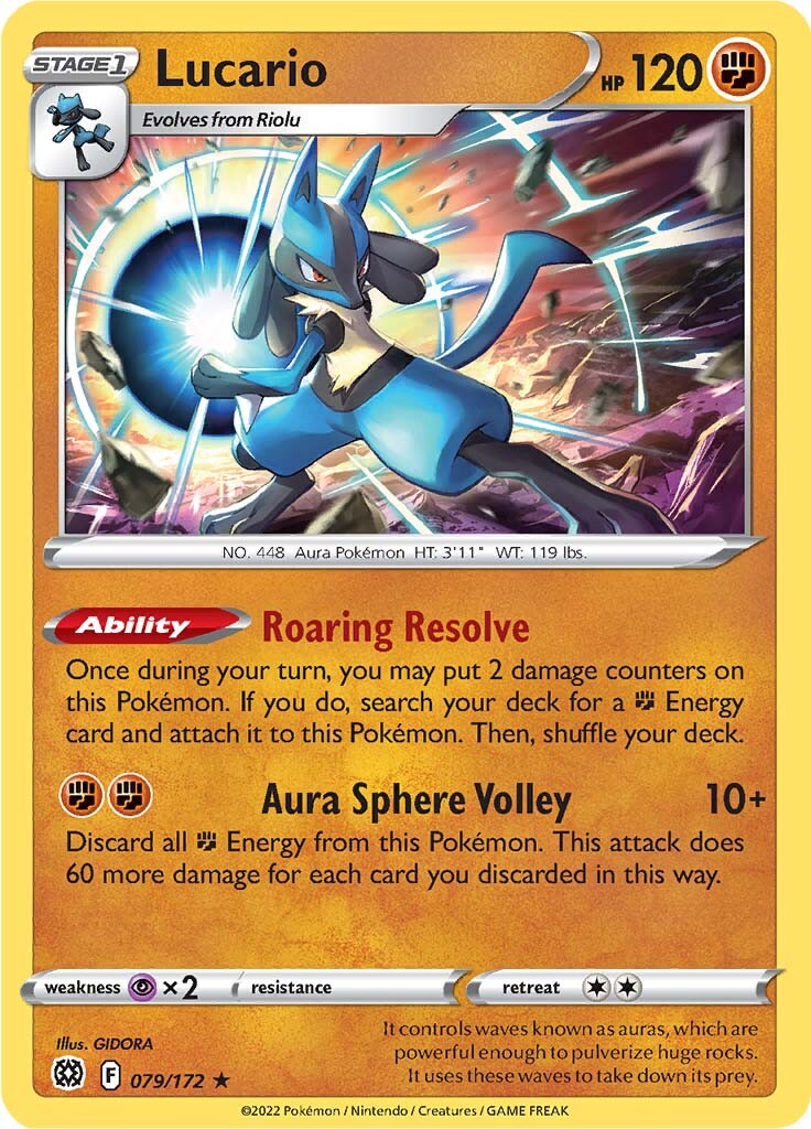 Lucario (079/172) [Espada y Escudo: Estrellas Brillantes] 