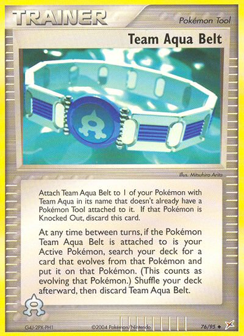 Cinturón Team Aqua (76/95) [EX: Team Magma vs Team Aqua] 